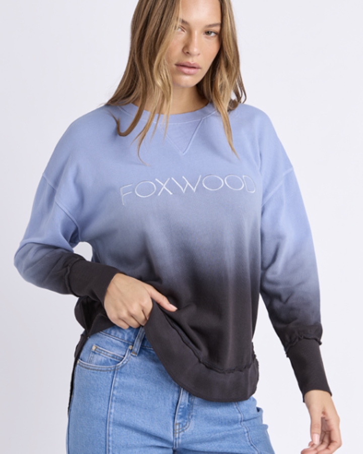 Simplified Dip-Dye Crew | Blue Ombre