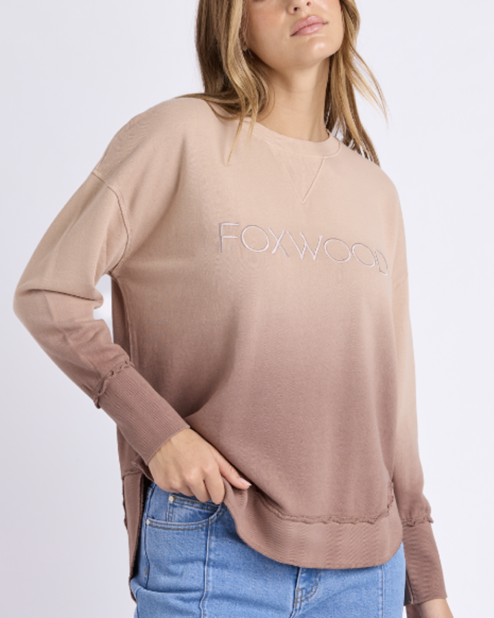 Simplified Dip-Dye Crew | Mocha Ombre
