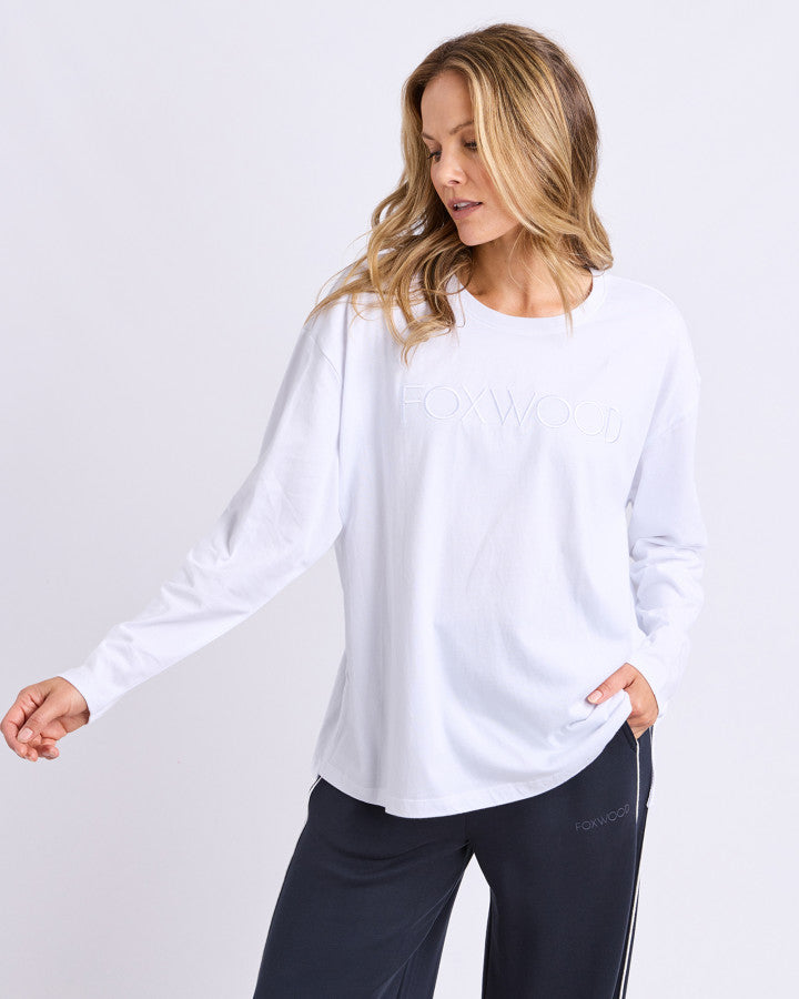 Simplified Long Sleeve Tee - White