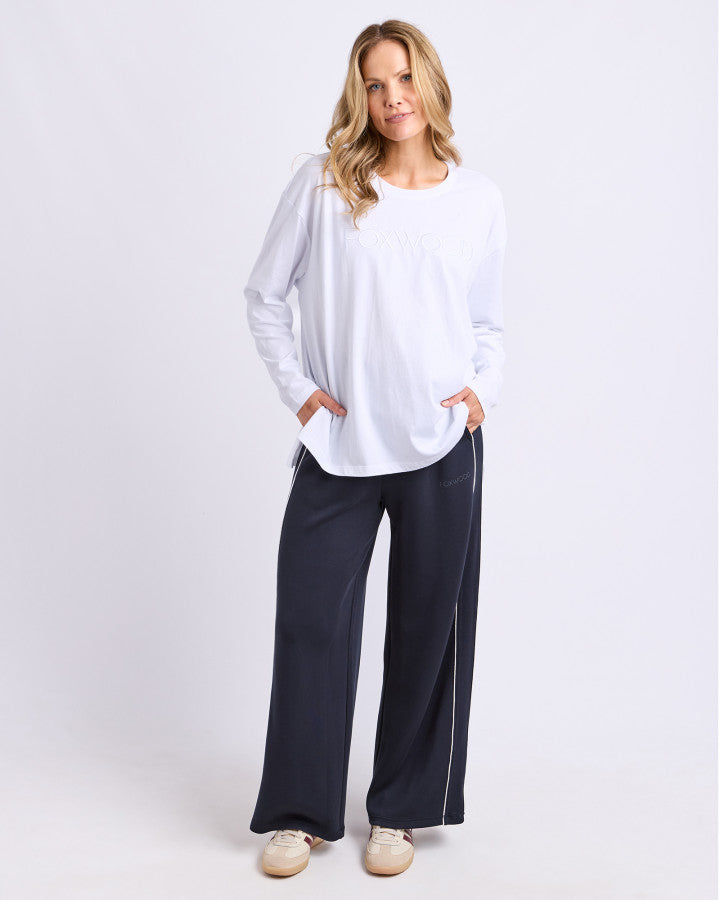 Simplified Long Sleeve Tee - White