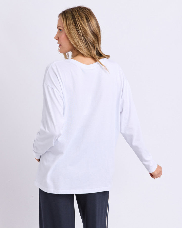 Simplified Long Sleeve Tee - White