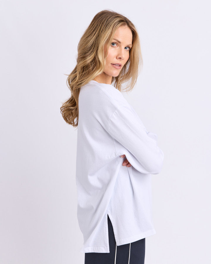 Simplified Long Sleeve Tee - White