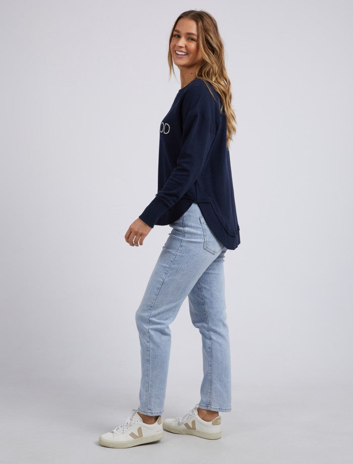 Simplified Metallic Crew - Navy