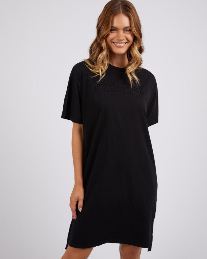 Simplified Tee Dress - Black