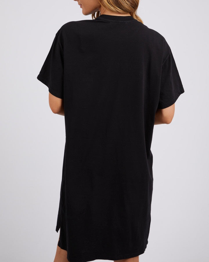 Simplified Tee Dress - Black