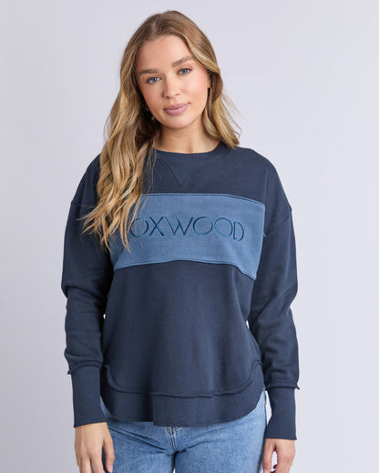 Simplified Tonal Crew - Navy