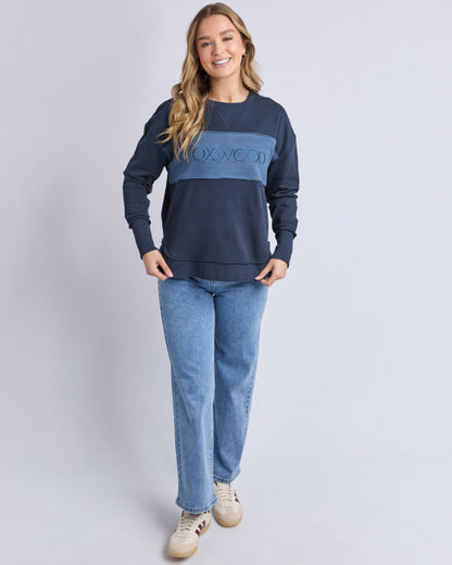 Simplified Tonal Crew - Navy