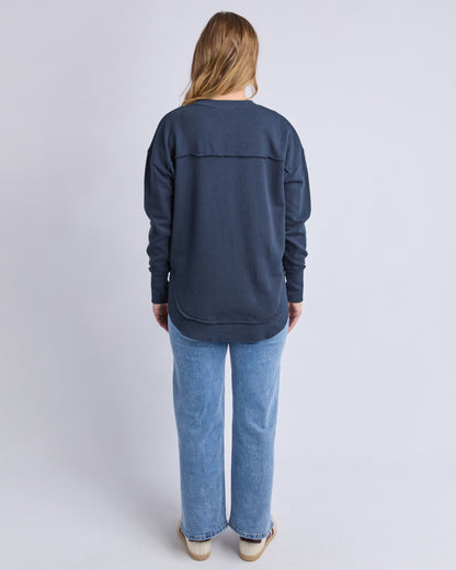 Simplified Tonal Crew - Navy