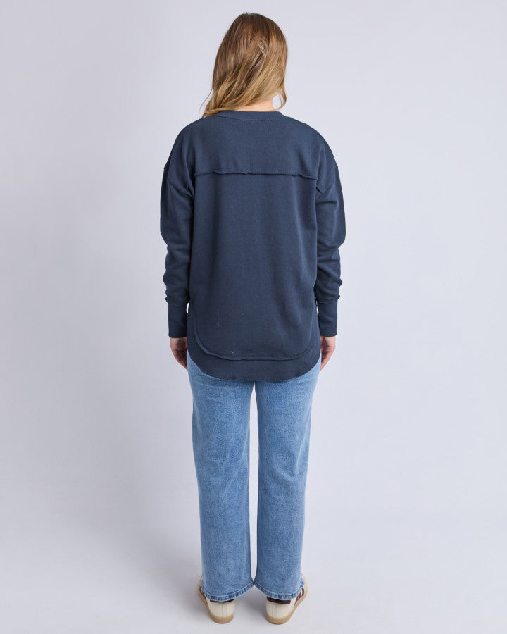 Simplified Tonal Crew - Navy