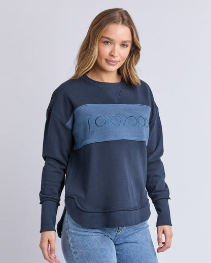 Simplified Tonal Crew - Navy