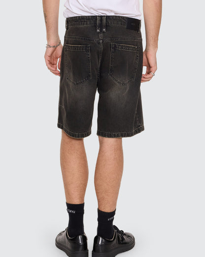 Thrills | Slacker Relaxed Denim Short | Charred Black