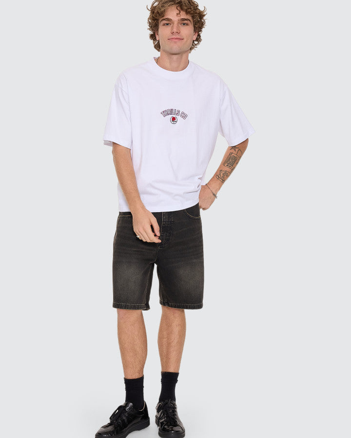 Thrills | Slacker Relaxed Denim Short | Charred Black
