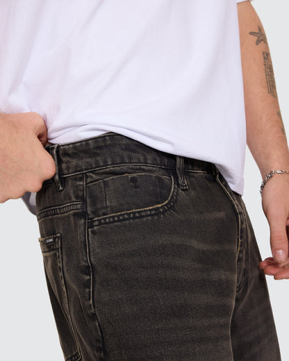 Thrills | Slacker Relaxed Denim Short | Charred Black