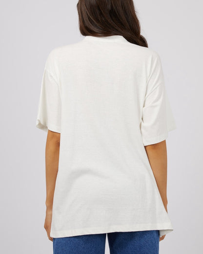 Solar Oversized Tee - Vintage White