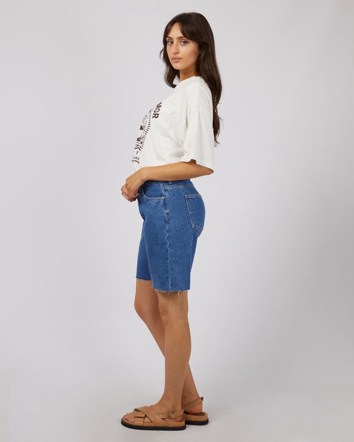 Solar Oversized Tee - Vintage White