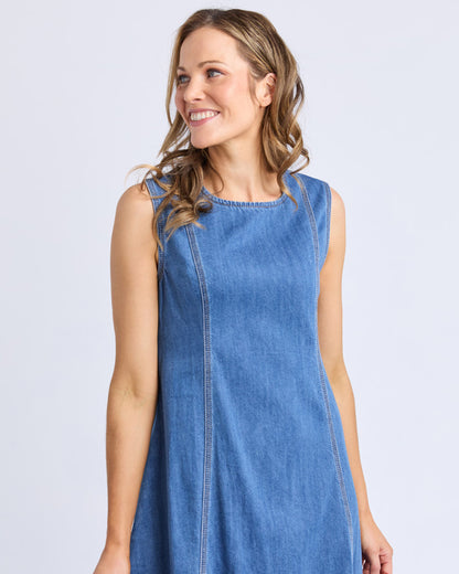 Foxwood Solene Denim Dress - Blue