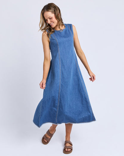 Foxwood Solene Denim Dress - Blue