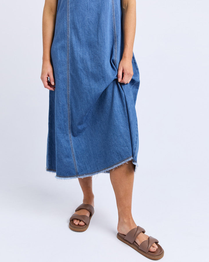 Foxwood Solene Denim Dress - Blue