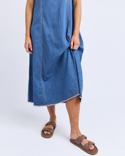 Foxwood Solene Denim Dress - Blue