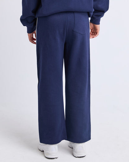Sports Club Flare Trackpant - Navy