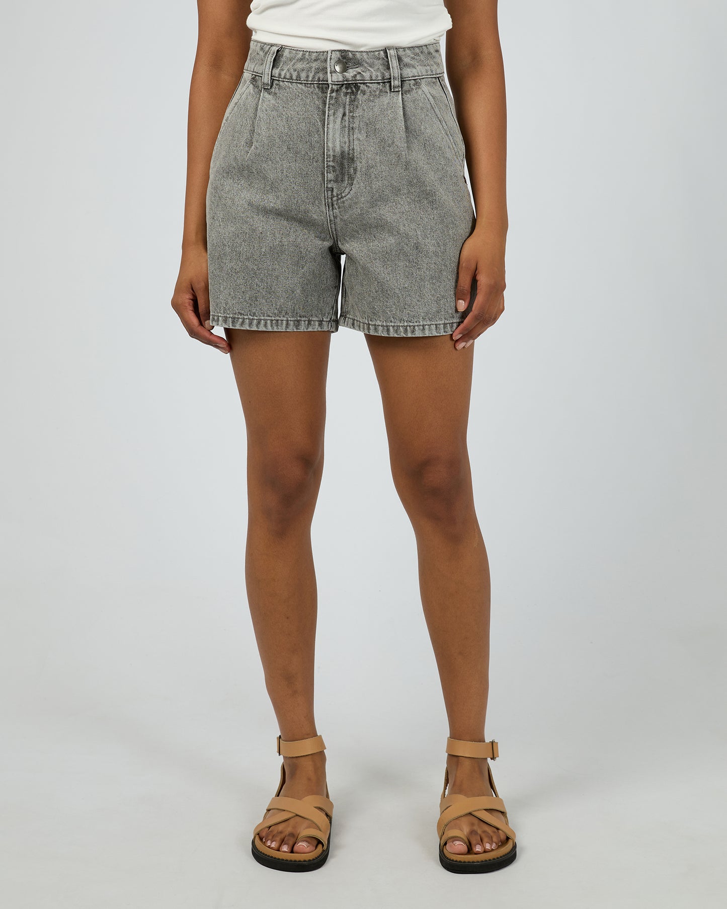 Stevie Denim Short - Ash