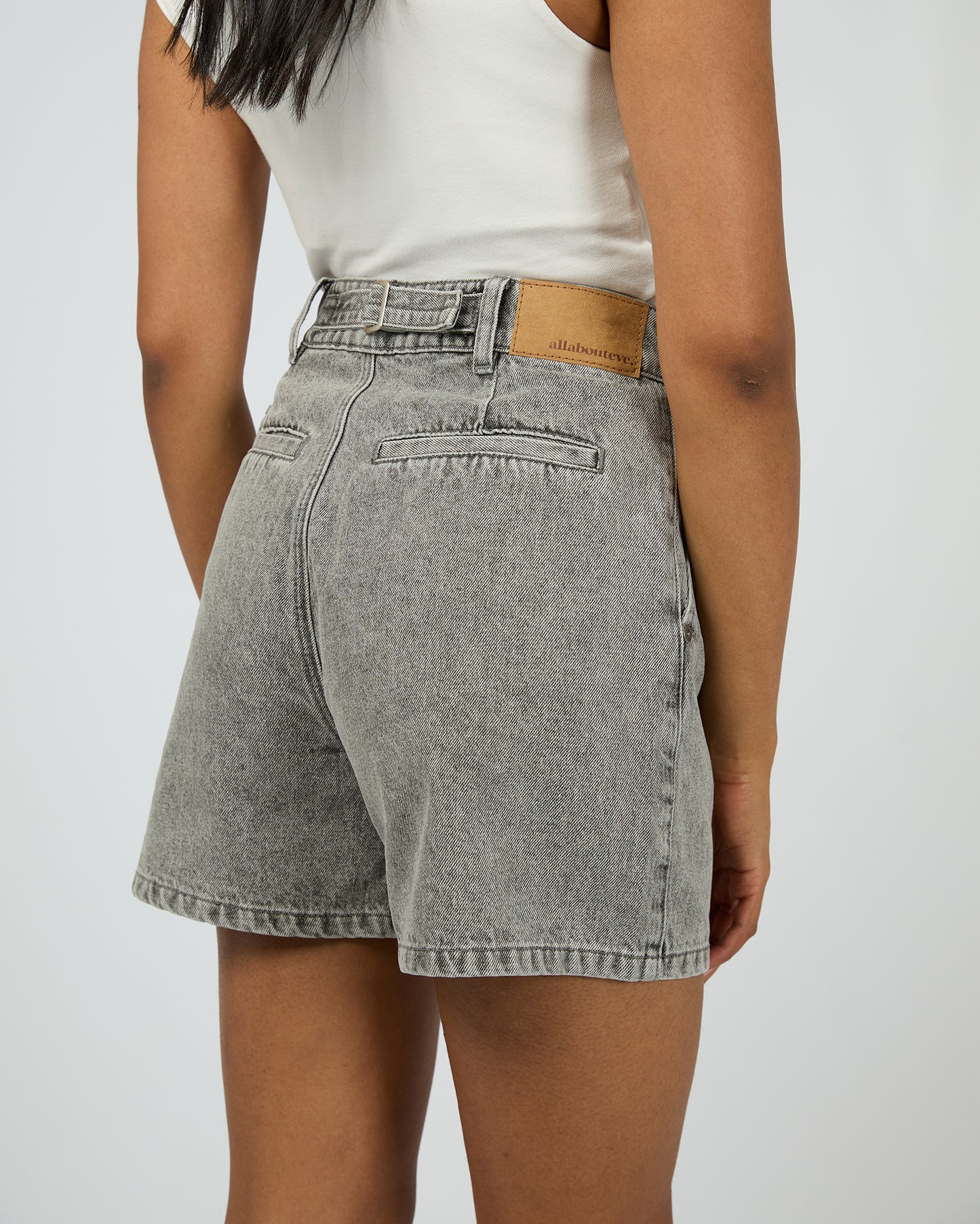 Stevie Denim Short - Ash