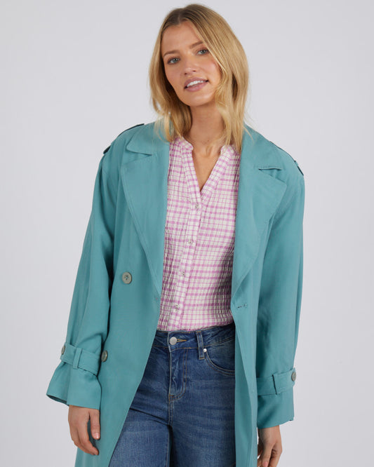 Tabitha Trench Jacket - Astrogreen