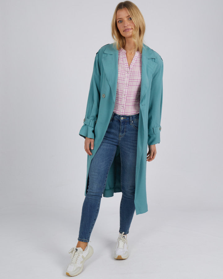 Tabitha Trench Jacket - Astrogreen