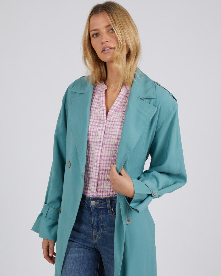 Tabitha Trench Jacket - Astrogreen