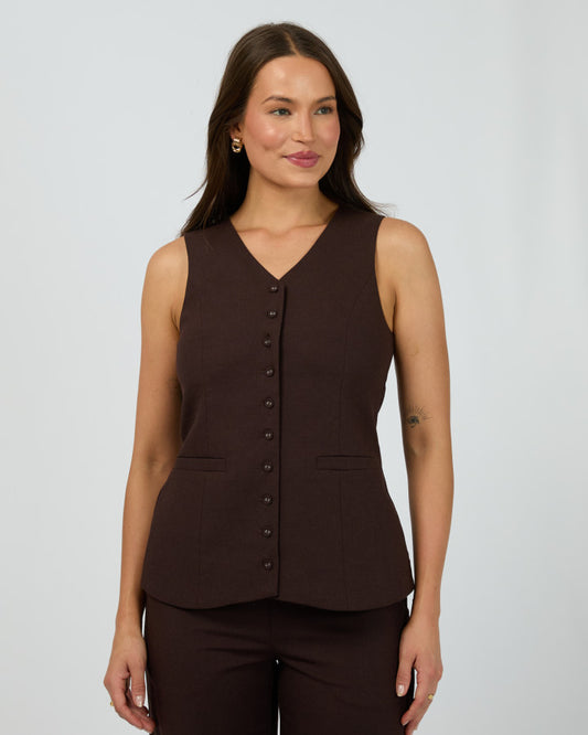 Tallow Vest - Chocolate
