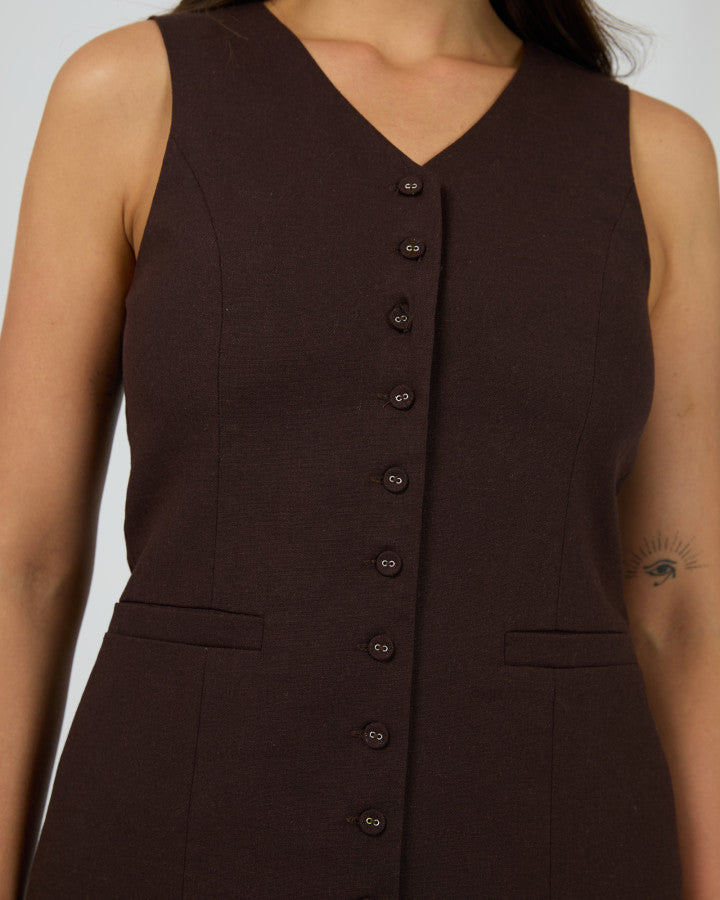 Tallow Vest - Chocolate