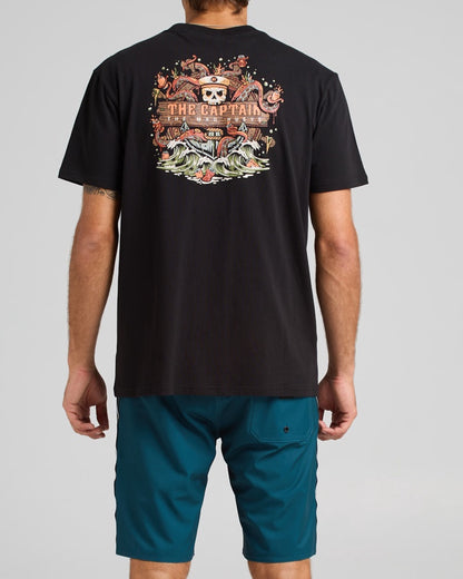 The Kraken Captain SS Tee - Black
