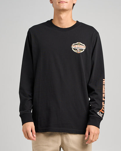 The Tiki Captain LS Tee - Black