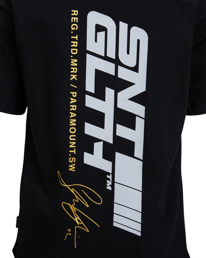 Trackside Tee - Black (sizes 8-14)