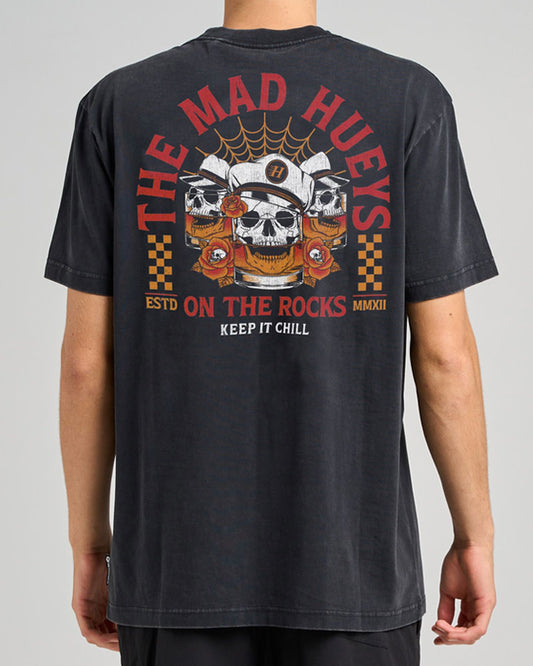 Triple On The Rocks | SS Tee - Washed Black