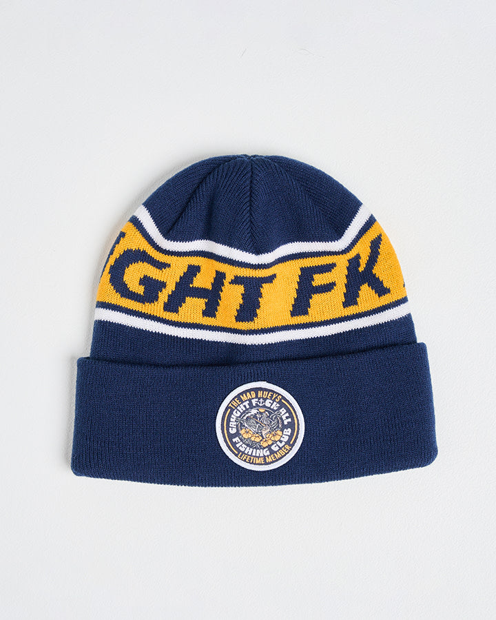 Tropic Caught Fk all Beanie - Navy