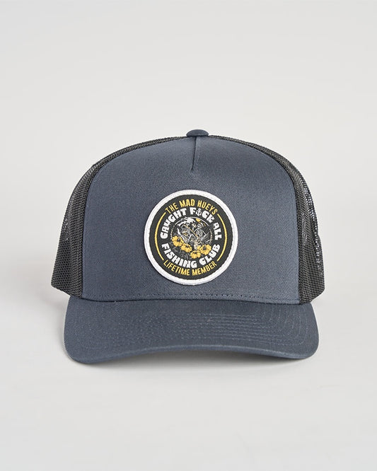 Tropic Caught Fk All Trucker Hat - Navy