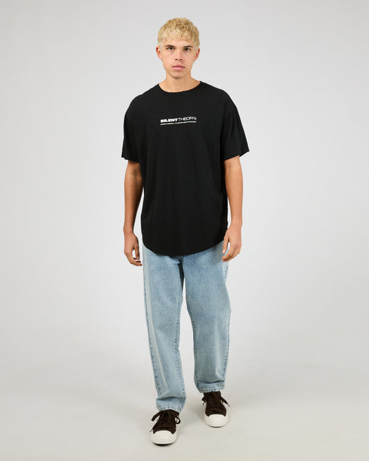 Silent Theory Tuscan Scoop Tee - Washed Black