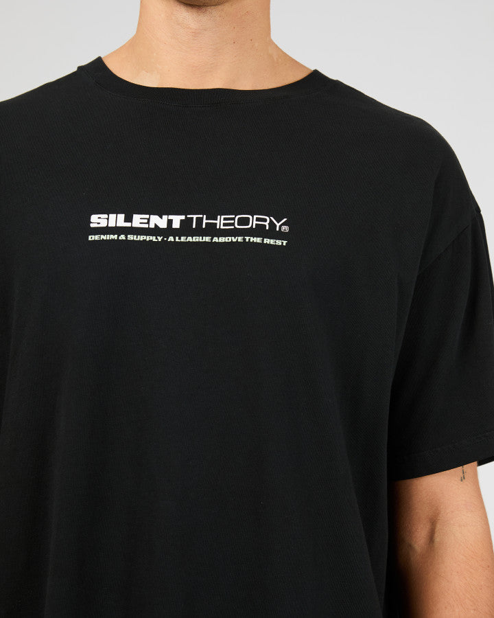 Silent Theory Tuscan Scoop Tee - Washed Black