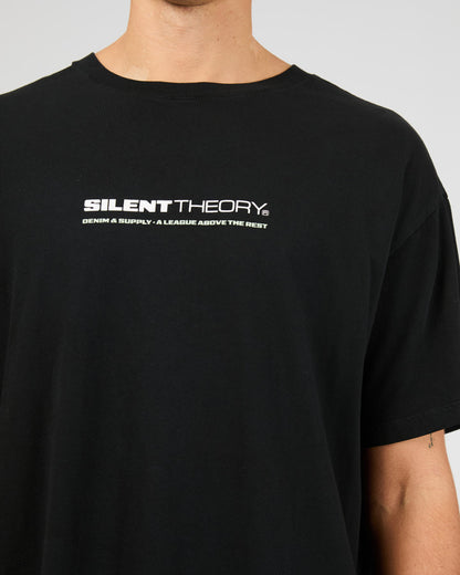 Silent Theory Tuscan Scoop Tee - Washed Black