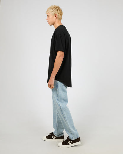 Silent Theory Tuscan Scoop Tee - Washed Black