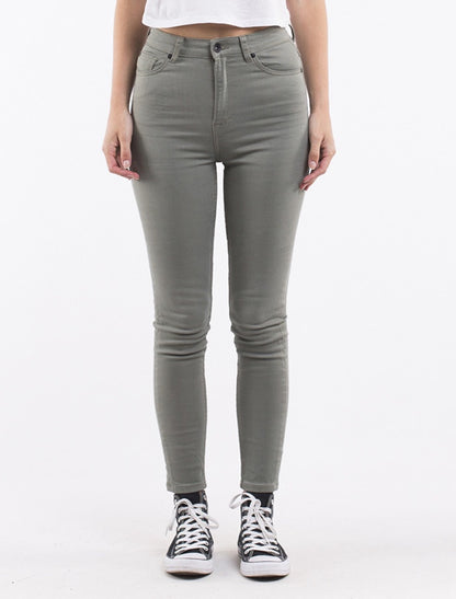 Women's Vice High Skinny Jean Khaki