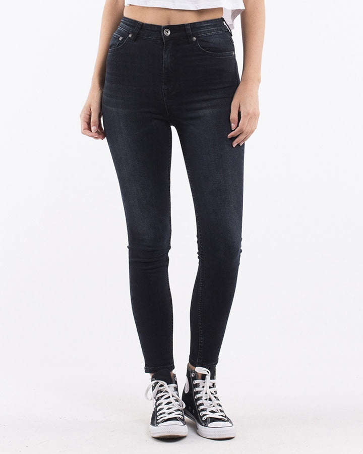 Vice High Skinny Jean - Petrol