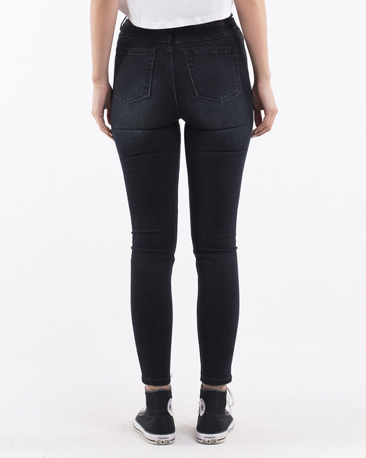 Vice High Skinny Jean - Petrol