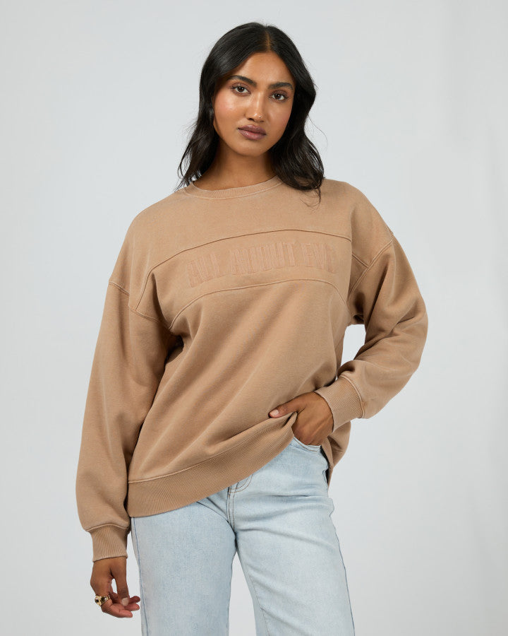 Vital Oversized Crew - Tan