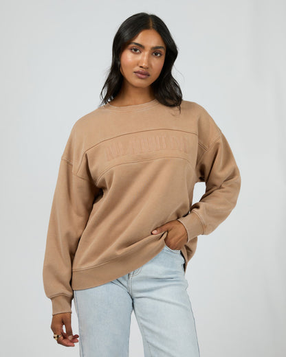 Vital Oversized Crew - Tan