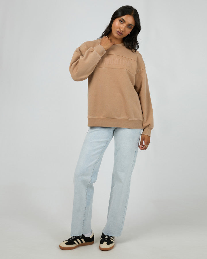 Vital Oversized Crew - Tan