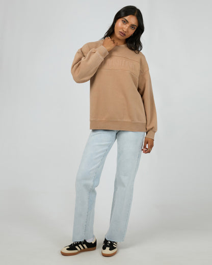 Vital Oversized Crew - Tan