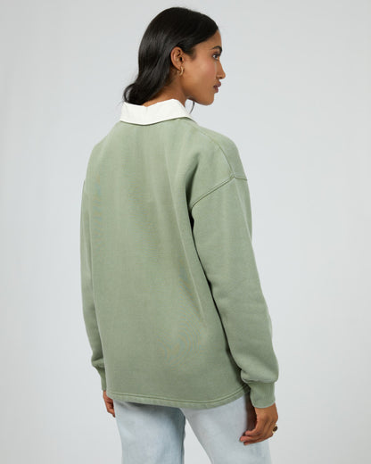 Vital Washed Polo - Khaki