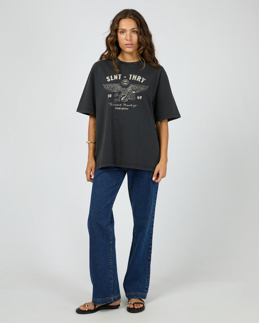 With Reason Tee - Washed Black